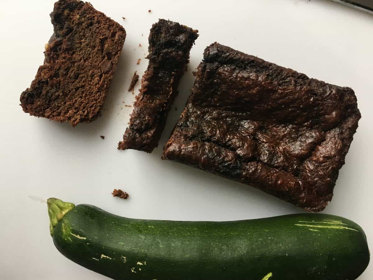 healthy chocolate zucchini bread gluten free sugar-free vegan