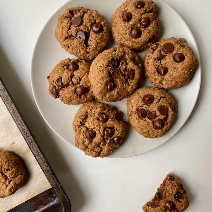 Vegan Banana Bread Cookies gluten free dairy free grain free healthy