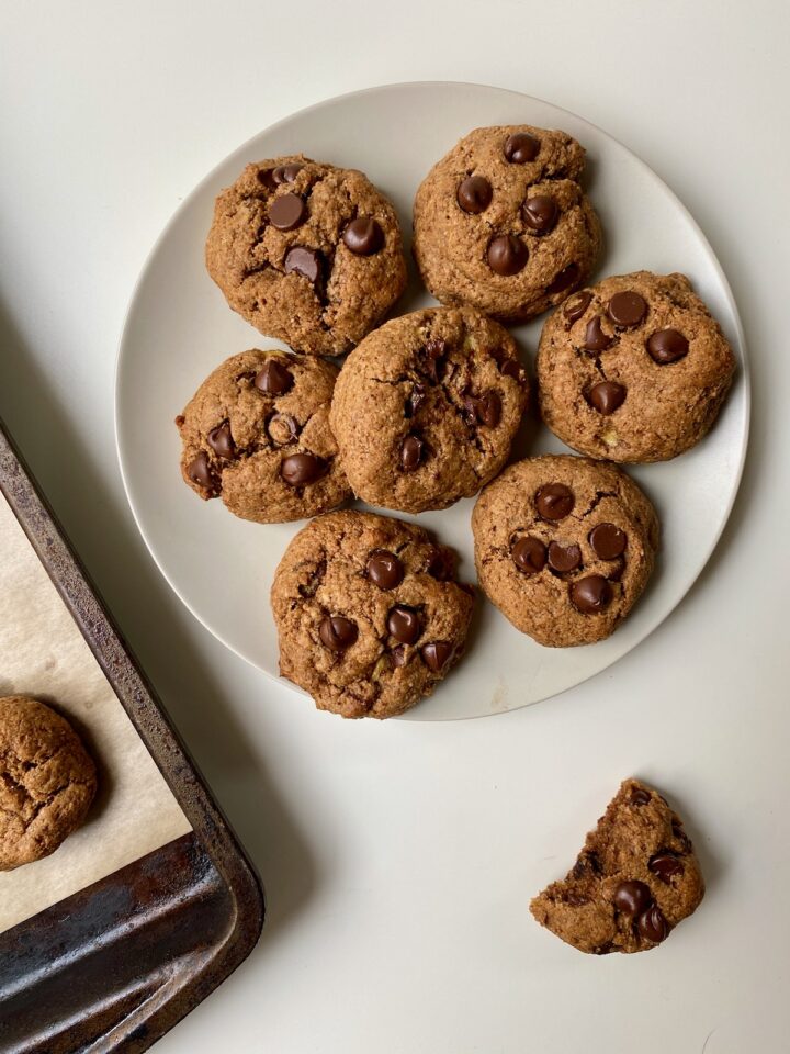 Vegan Banana Bread Cookies gluten free dairy free grain free healthy