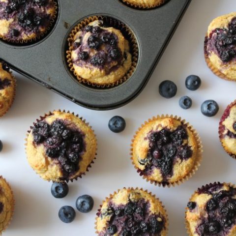 Healthy Blueberry Muffins