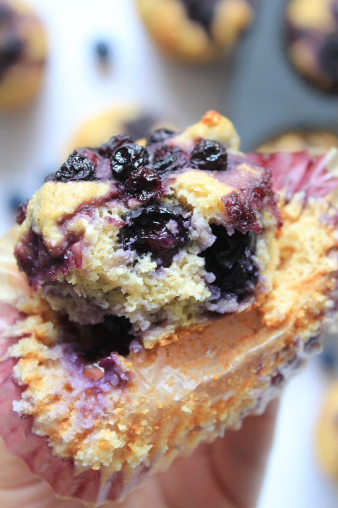 healthy blueberry muffins