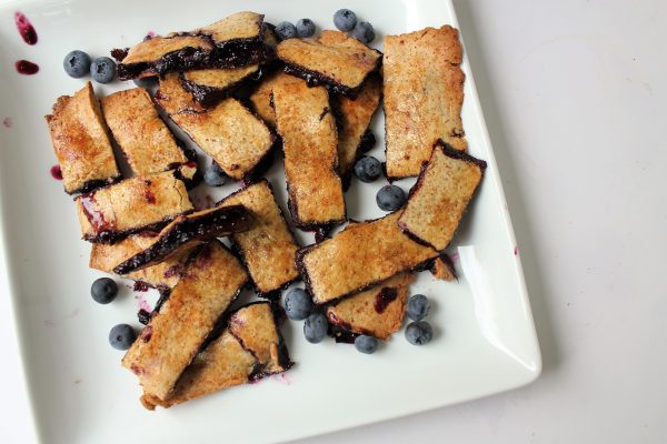 Healthy Gluten Free Blueberry Pie Fries