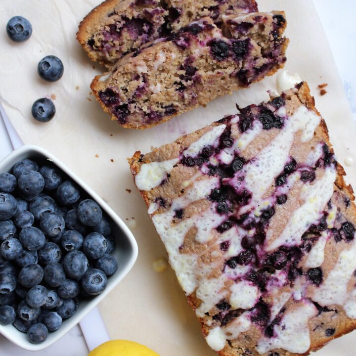 gluten free lemon blueberry bread