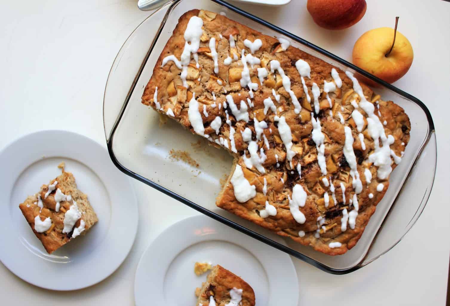 Apple Yogurt Cake with Dairy Free Coconut Butter Frosting