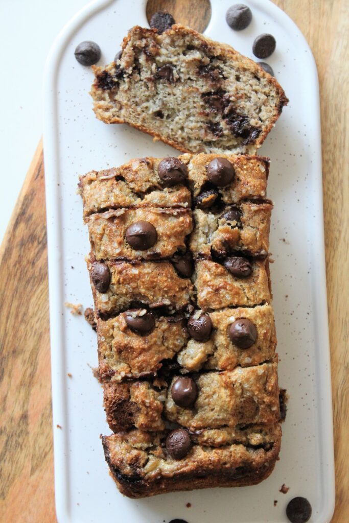 gluten free chocolate chip banana bread 