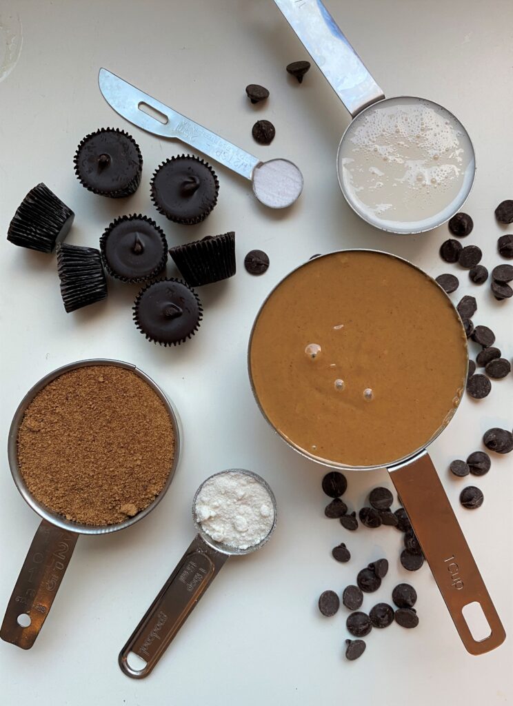 ingredients needed for vegan peanut butter spider cookies